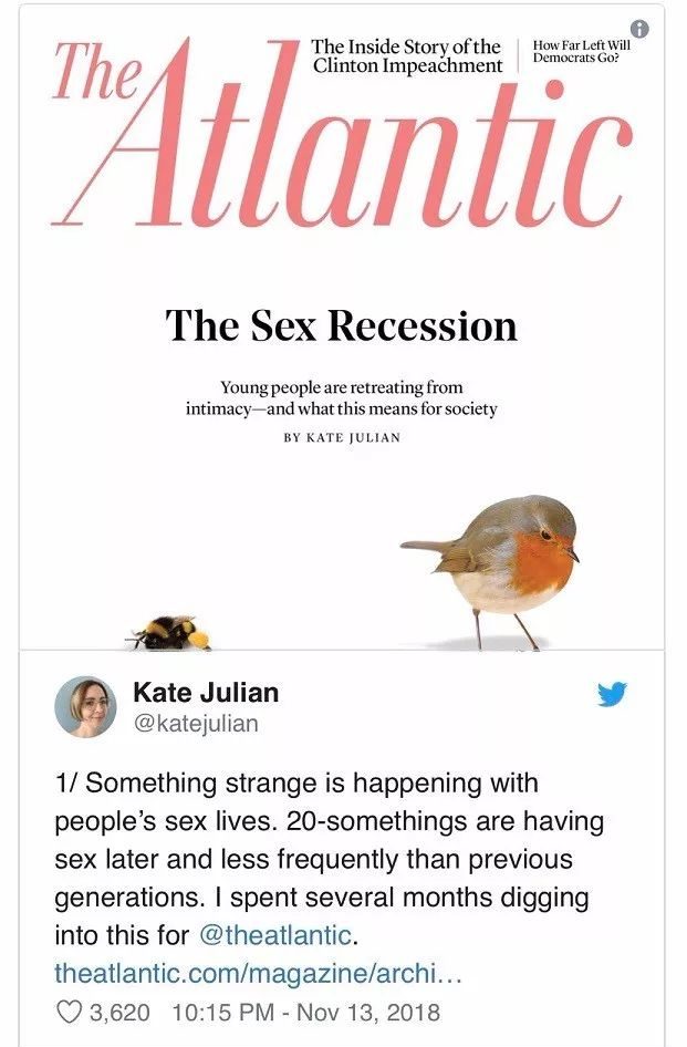 英语热词 | Sex Recession 性衰退