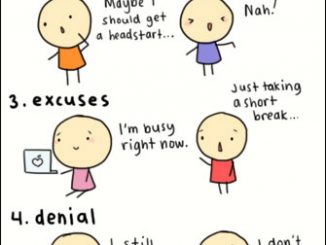 英语漫画 | 拖延症（procrastination）的六个典型阶段